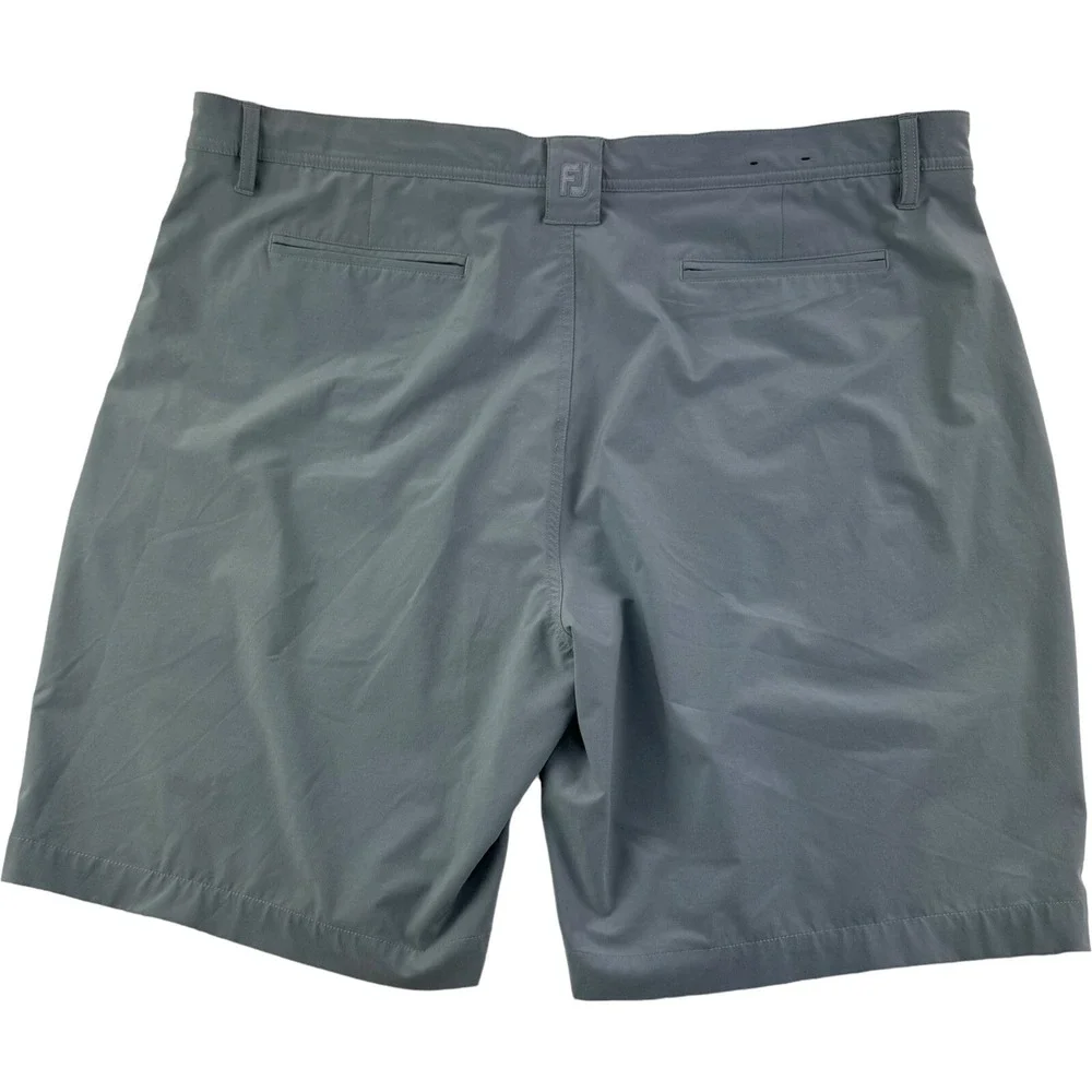 FootJoy FJ Gray Flat‎ Front Polyester Spandex Golf Short Mens Size 42X9